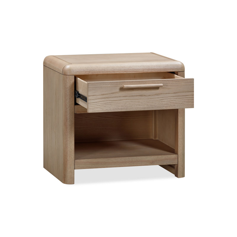 Furano One Drawer Wood Nightstand | Stylish & Functional