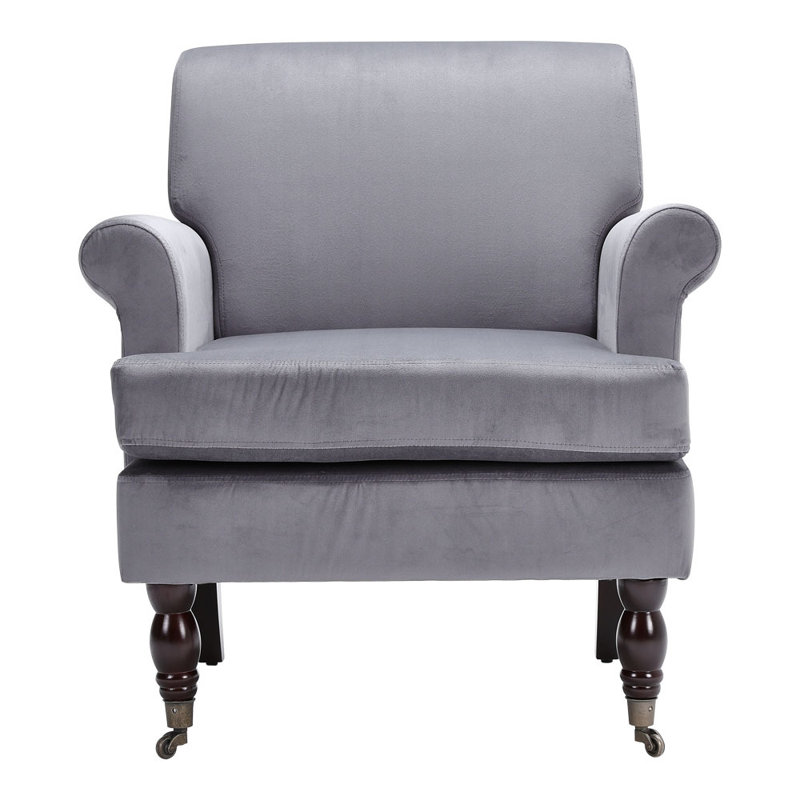 Nikep Upholstered Armchair, Grey