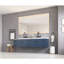 Miroir de salle de bain 72 x 36 pouces à DEL avec façade et rétroéclairage, miroir de meuble-lavabo mural, anti-buée, mémoire, 3 couleurs, réglable en continu