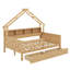 Lits plateforme pleine grandeur avec DEL, tablettes de rangement, tiroirs et garde-corps-297313204