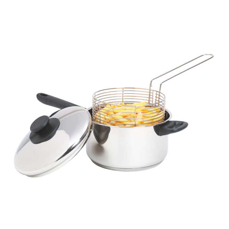 KitchenCraft 20cm Chip Fryer with Lid