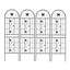 Paquet de 2 treillis de jardin en métal 71 po x 19,7 po antirouille pour plantes grimpantes