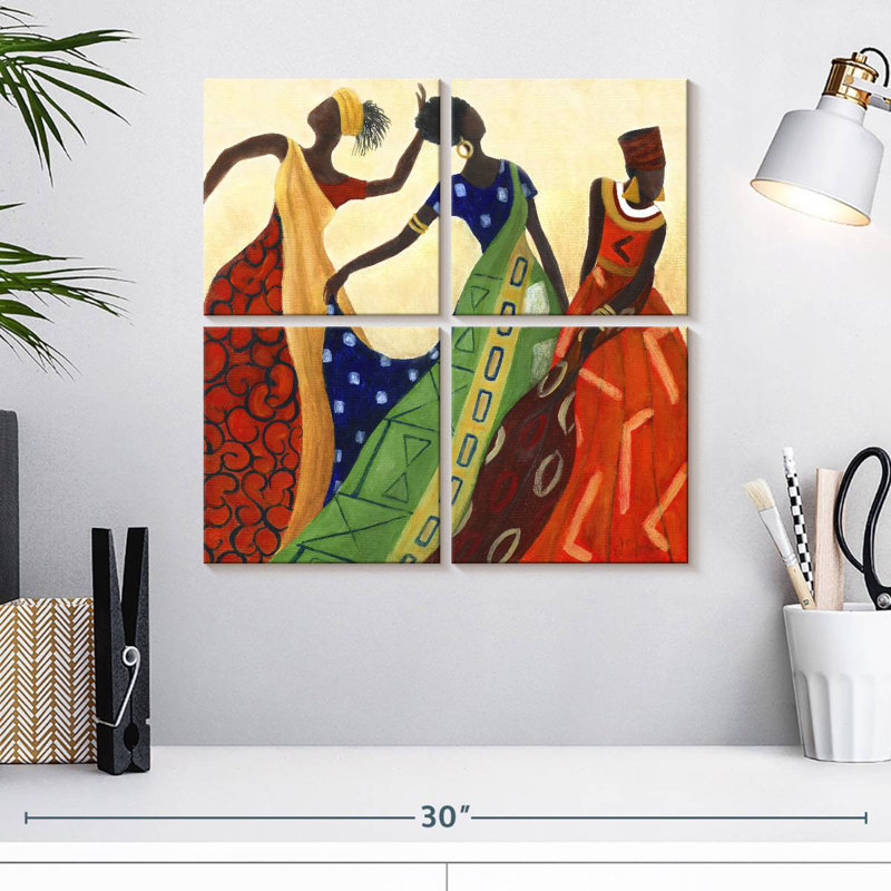 Les femmes navettes de Marrakech I, H 18 po x l 18 po
