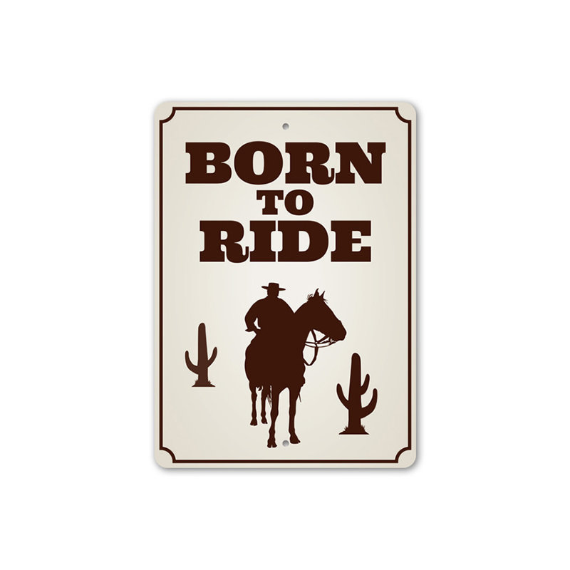Plaque en aluminium «Horse Lover», H 18 po x l 12 po x P 0,06 po