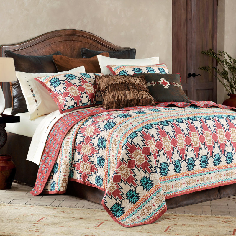 Phoenix Cotton Geometric Quilt, Twin