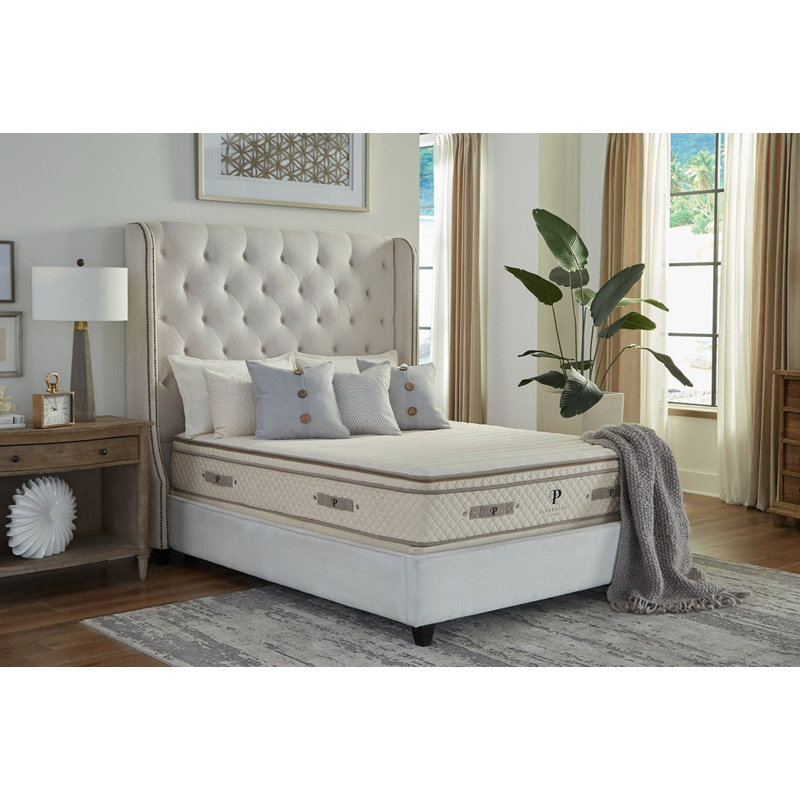 PlushBeds Botanical Bliss Medium-Firm Organic Latex Mattress, King, 10"