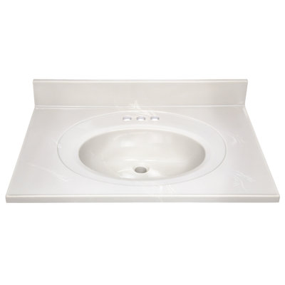 Cultured Marble Vanity Top with Backsplash
