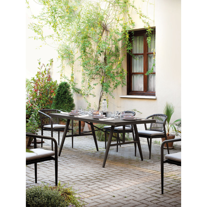 Hollowell Rectangular Outdoor Dining Table , 180cm cm W 100cm cm D