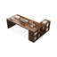Bureaux en bois massif en L noyer-107934396-107934398