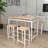 Carmi 4 - Person Solid Wood Top Four Leg Dining Set