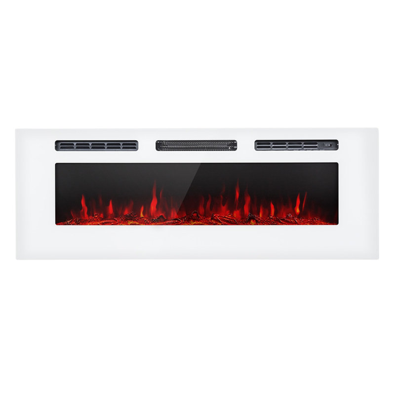 Klarstein Electric Fireplace, 47cm H x 102cm W x 13cm D, Black