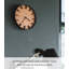 Horloge murale Rin Yamazaki, décoration moderne en bois, acier et bois, deuxième mouvement-46492069