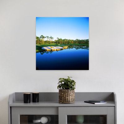 Terrain de golf au bord du lac Regatta Bay, terrain de golf et Country Club, Destin, Okaloosa County, Floride, États-Unis, architecture contemporaine abstraite, paysage ...