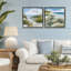 Ensemble de cadres flottants 2 pièces Beach Creatures on Dunes, design par Susan Winget-251006535-251006539