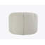 Fauteuil en sherpa blanc Osmash avec pivot