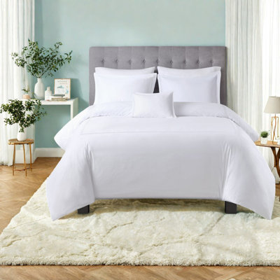 Ensembles de literie de qualité supérieure, style hôtel en satin de coton 500tc pour la maison