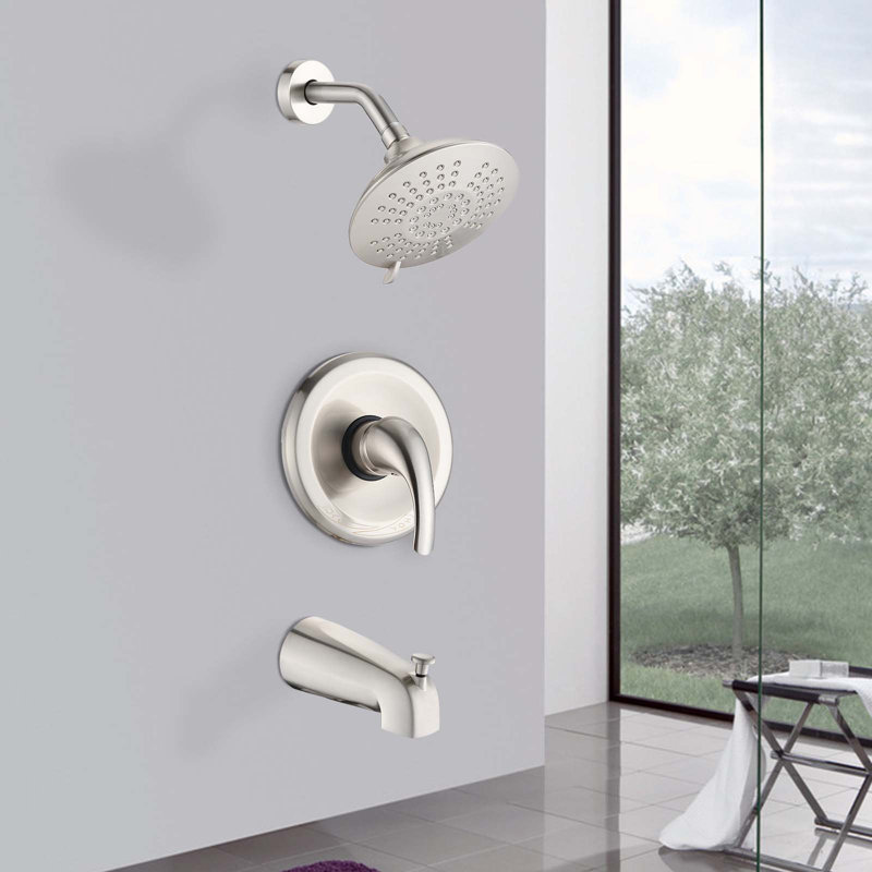 Complete Shower System, Brushed Nickel
