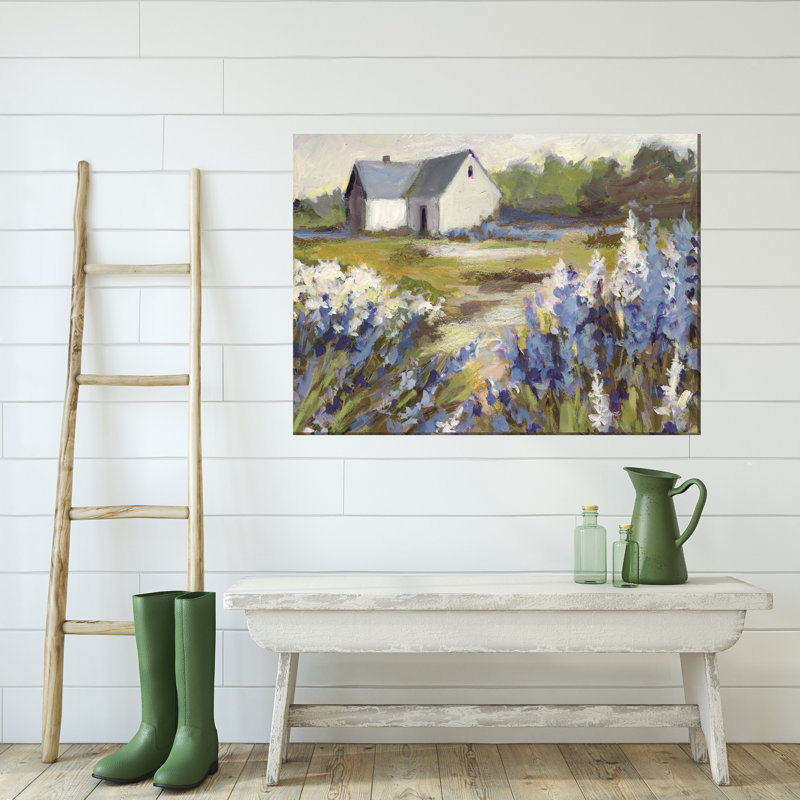 Art mural sur toile Meadow Blue Barn