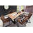 Acacia Rectangular Solid Wood Top with Steel Base Dining Table-1329187558-1329187567-1329187563