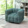 Armir 38" Wide Tufted Polyester Swivel Chair with Square Arm