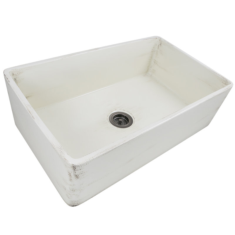 Vineyard 33'' L Single Basin Kitchen Sink, Shabby Straw