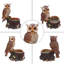 Jardinières en forme de tronc d'arbre hibou, résine 22 po, grand décor rustique pour le jardin