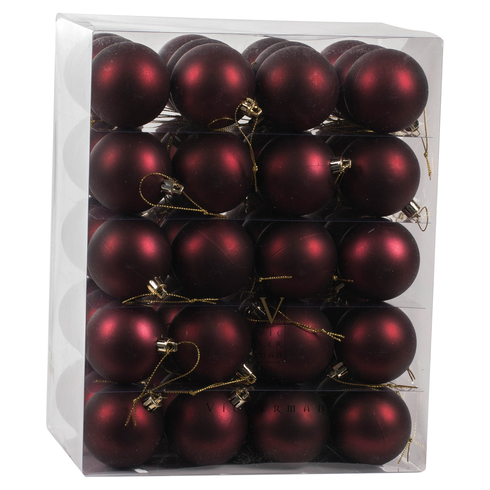 4" Shatterproof Bauble, Wine Matte