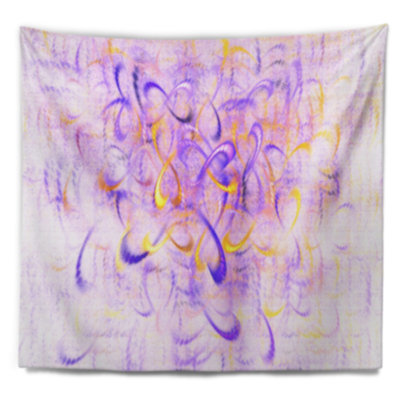 Tapisserie abstraite mauve à l'aquarelle abstraite