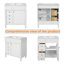 Meuble-lavabo de 30 po avec lavabo, meuble-lavabo autoportant avec porte à fermeture douce, meuble-lavabo avec 2 tiroirs -1520978205