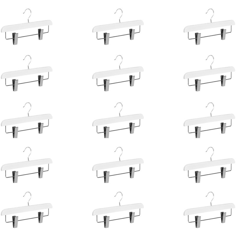 Devionne Plastic Standard Hanger for Skirt/Pants, White