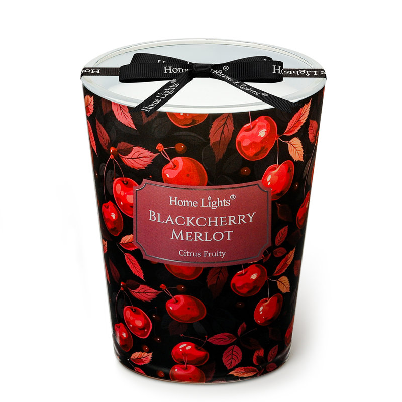 Bougies en cire de soja HomeLights, Merlot Blackcherry