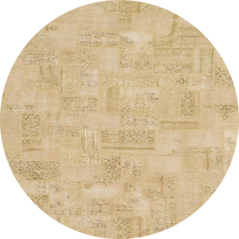 Tapis abstrait moderne 1506, Rond 7 pi