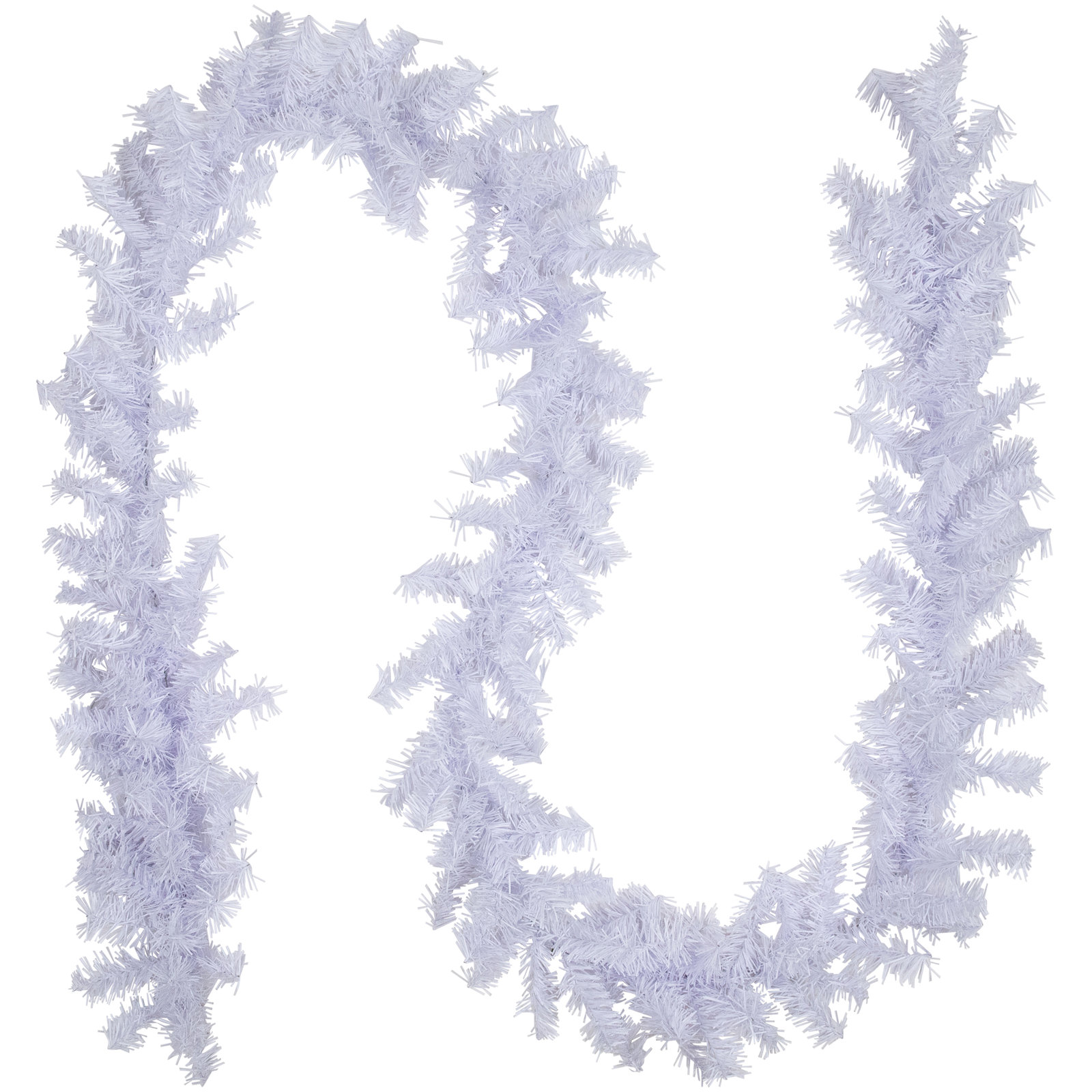Balsam Pine Artificial Christmas Garland Unlit, 100' L x 12" W, White