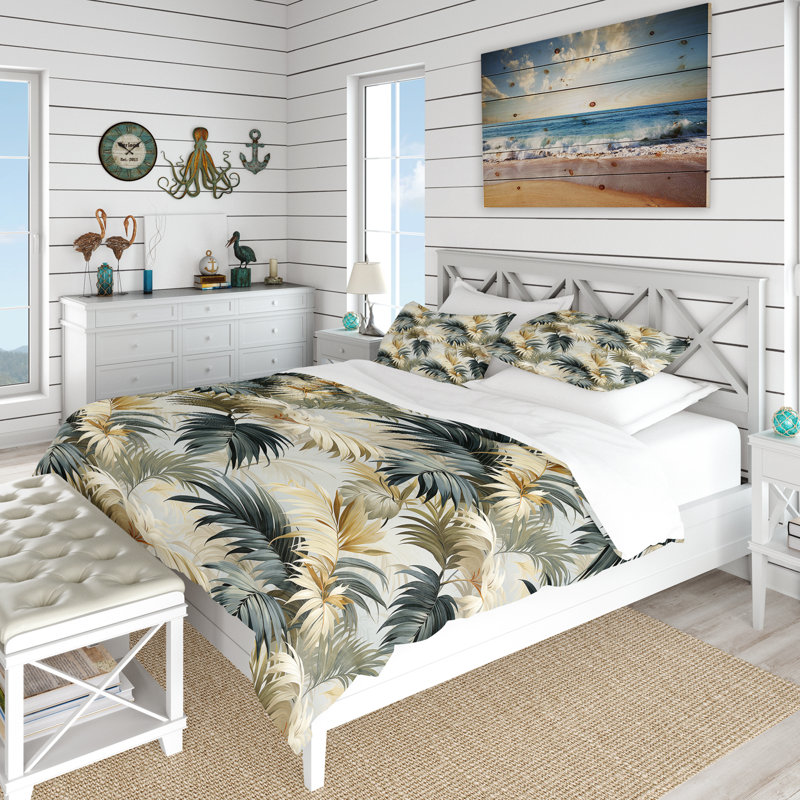 Ensemble de housse de couette Jina, Housse de couette pour grand lit et 2 taies décor