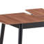 Table de salle à manger à finition naturelle et noire avec rallonge Bufferfly