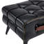 Portable Footstool In Leather With Metal Legs, Multifunctional Footrest, Universal Shoe-changing Stool For Living Rooms And Bedrooms, Simple Style-2107419315