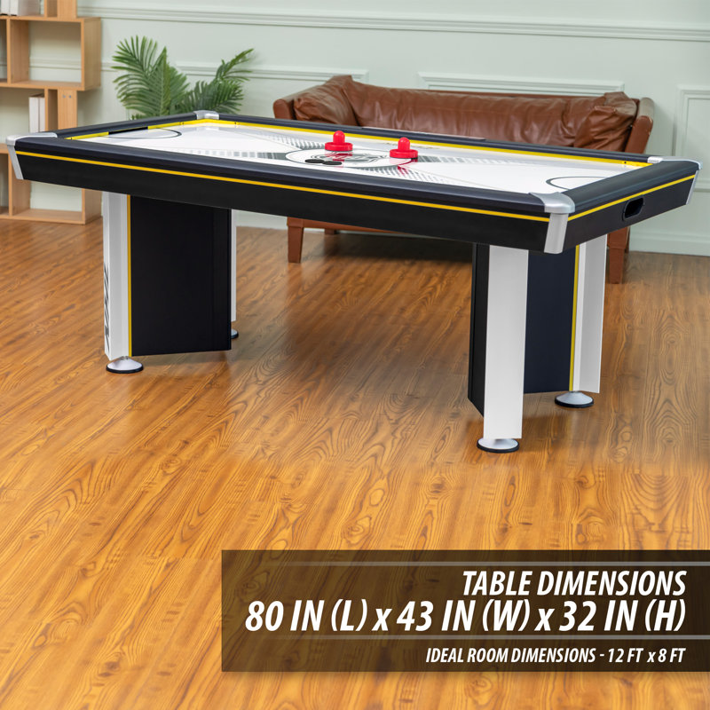 Table de hockey pneumatique à 2 joueurs NHL 80 po avec tableau de pointage numérique