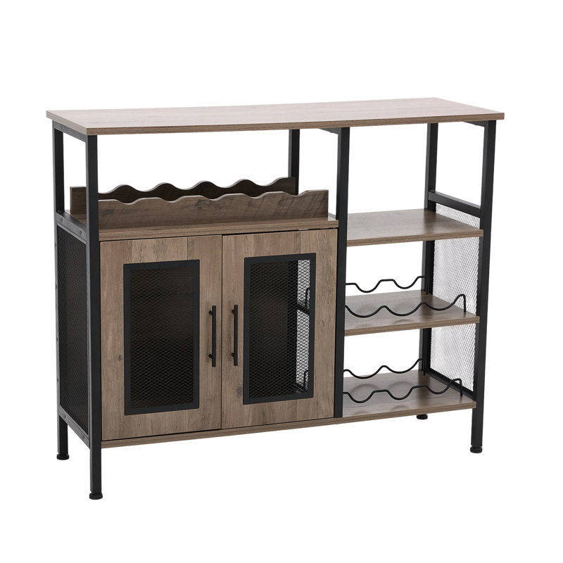 Wine Bottle & Glass Rack, Nature Wood