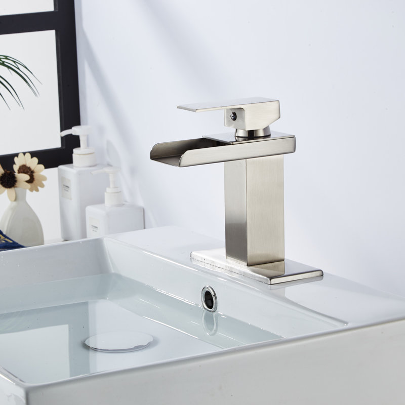 Single-Hole Single-handle Bathroom Faucet, Brushed Nickel