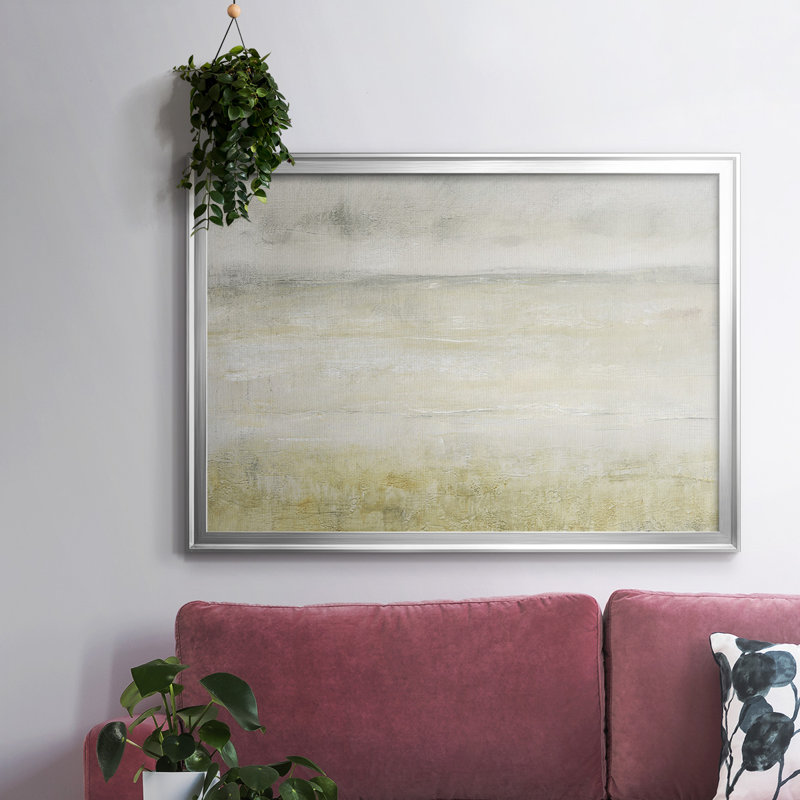 Toile tendue embellie Squall II - 2756925, Argent, H 26 po x l 38 po x P 1,5 po