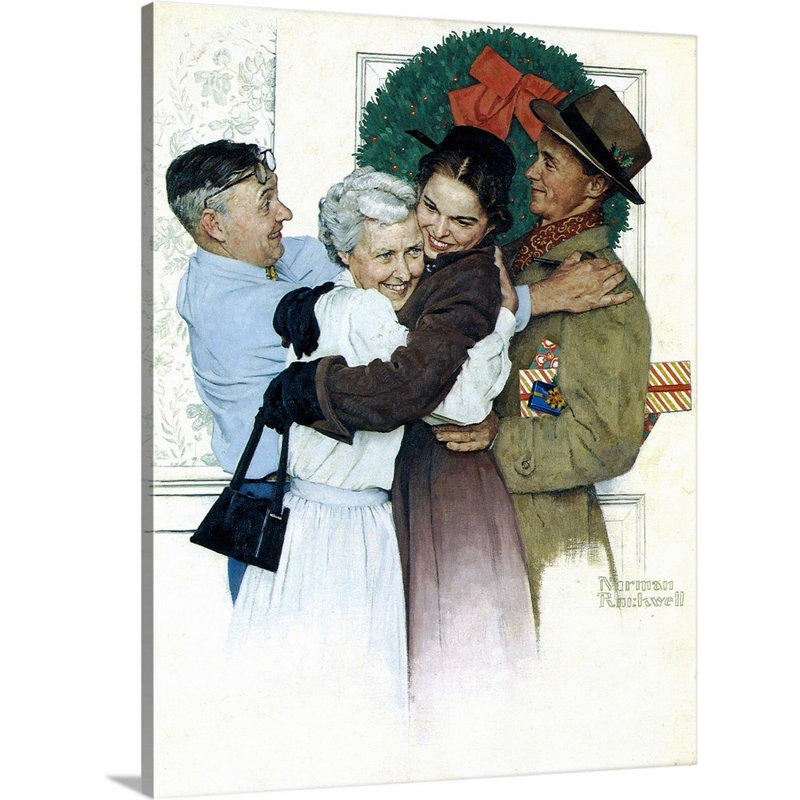 Art mural sur toile Norman Rockwell, Toile tendue, H 16 po x l 12 po x P 1,25 po