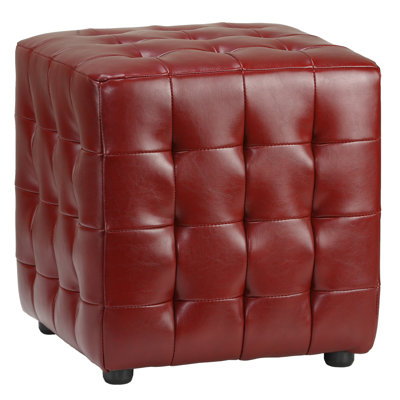 Repose-pieds à cubes touffeté Izzo