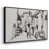 Toile avec cadre flottant noir