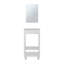 Ensemble de salle de bain, armoire avec lavabo + miroir, 2 portes, 4 pieds, 2 tablettes, 1 miroir-1109811481