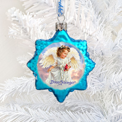 3'' Glass Holiday Shaped Ornament