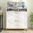 Lateral File Cabinet 2 Drawers Mobile File Cabinet with Charging Station for Letter/Legal/A4 Size Hanging Files