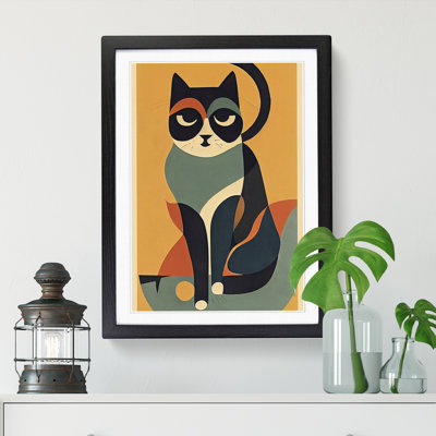 Cat Mid Century Vol.1 - Picture Frame Print