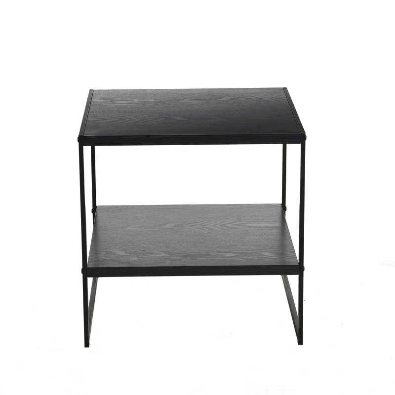 Table d'appoint carrée en frêne, Chêne noir