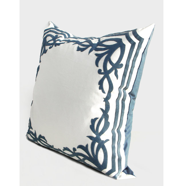Embroidered Throw Pillow