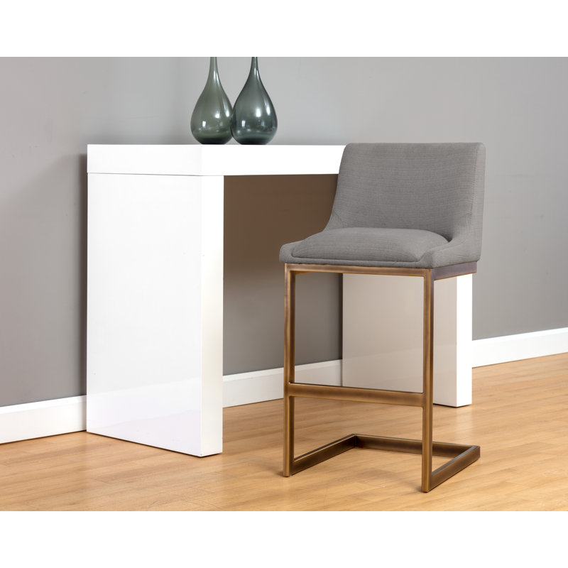 Holly Counter Stool - Abbington Burnt Orange, Light Grey, Counter Stool (26" Seat Height)